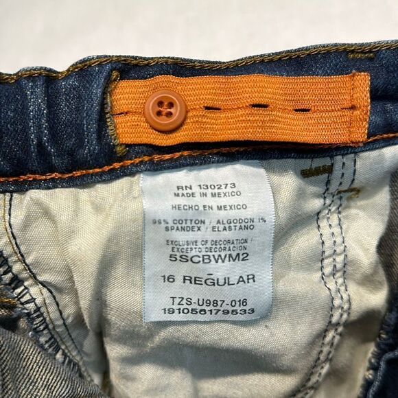 Wrangler Boys Jeans Size 16 Regular Adjustable Waist - Picture 7 of 7
